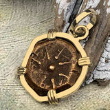 Biblical Widow's Mite 14K Gold Pendant