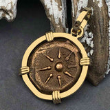 Biblical Widow's Mite 14K Gold Pendant