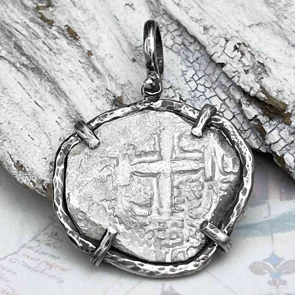 Pirate Era 1753 Spanish 8 Reale "Piece of Eight" Sterling Silver TORTUGA COLLECTION Pendant 