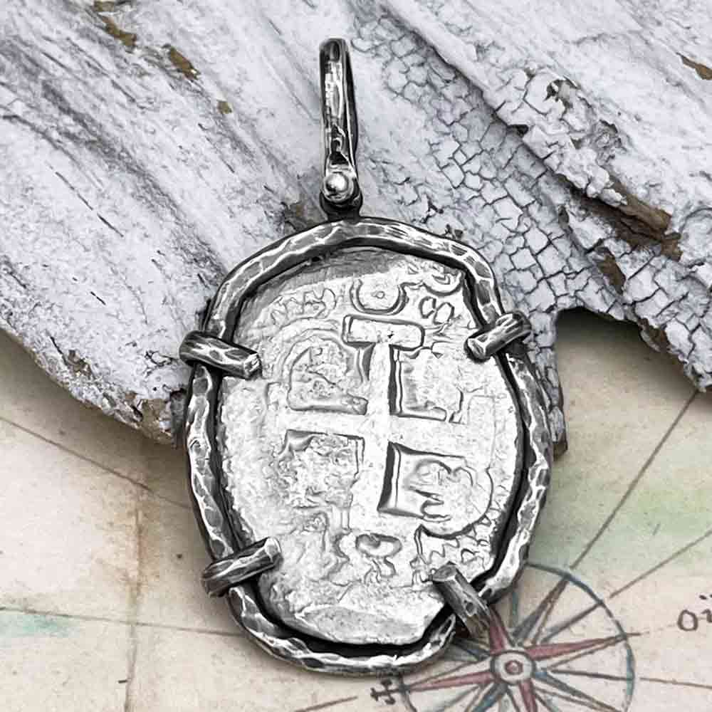 Pirate Era 1753 Spanish 8 Reale "Piece of Eight" Sterling Silver TORTUGA COLLECTION Pendant