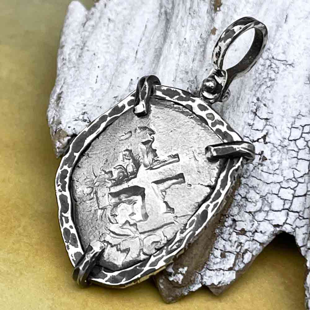Pirate Era 1753 Spanish 4 Reale "Piece of Eight" Sterling Silver TORTUGA COLLECTION Pendant