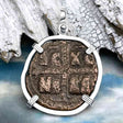 Byzantine Bronze Follis Coin - May Jesus Christ Conquer, in a Sterling Silver Pendant