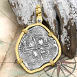 Atocha Era Land Find Spanish 2 Reale Piece of Eight 14K Gold Pendant