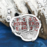 1662 Consolacion Shipwreck Pirate Era Spanish 1 Reale Piece of Eight 14K White Gold Pendant