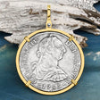 STUNNING Grade 1 Plus - El Cazador Shipwreck 1783 8 Reale "Piece of 8" 14K Gold Treasure Coin Pendant