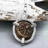 Biblical Widow's Mite Sterling Silver Pendant