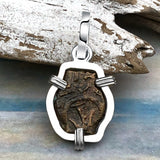 Biblical Widow's Mite Sterling Silver Pendant