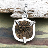 Biblical Widow's Mite Sterling Silver Pendant