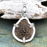 Biblical Widow's Mite Sterling Silver Pendant