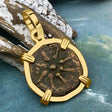 Biblical Widow's Mite 14K Gold Pendant