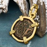 Biblical Widow's Mite 14K Gold Pendant