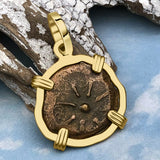 Biblical Widow's Mite 14K Gold Pendant