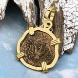 Biblical Widow's Mite 14K Gold Pendant