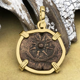 Biblical Widow's Mite 14K Gold Pendant