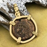Biblical Widow's Mite 14K Gold Pendant