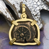 Biblical Widow's Mite 14K Gold Pendant