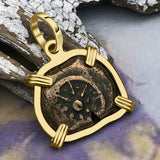 Biblical Widow's Mite 14K Gold Pendant