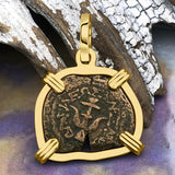 Biblical Widow's Mite 14K Gold Pendant
