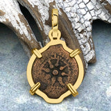Biblical Widow's Mite 14K Gold Pendant