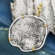 Mel Fisher's Atocha 8 Reale Shipwreck Coin 14K Gold & Sterling Silver Pendant
