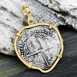 Mel Fisher's Atocha 4 Reale Shipwreck Coin 14K Gold Pendant