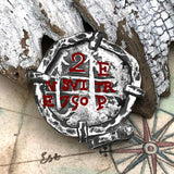 1750 Pirate Era Spanish 2 Reale "Piece of Eight" Sterling Silver TORTUGA COLLECTION Pendant