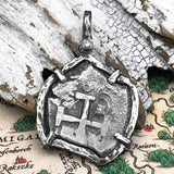 Pirate Era 1753 Spanish 4 Reale Piece of 8 Sterling Silver TORTUGA COLLECTION Pendant