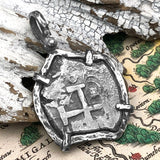 Pirate Era 1753 Spanish 4 Reale Piece of 8 Sterling Silver TORTUGA COLLECTION Pendant