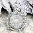 Siam Porcelain Gaming Token - from the Era of "The King & I" - Sterling Silver Pendant 
