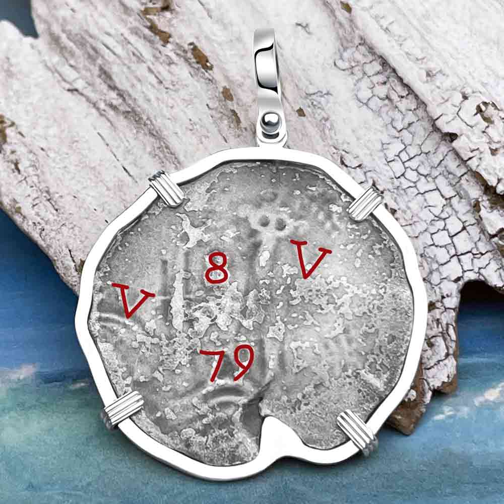 1679 Consolacion Shipwreck Pirate Era 8 Reale Cob "Piece of Eight" Sterling Silver Pendant