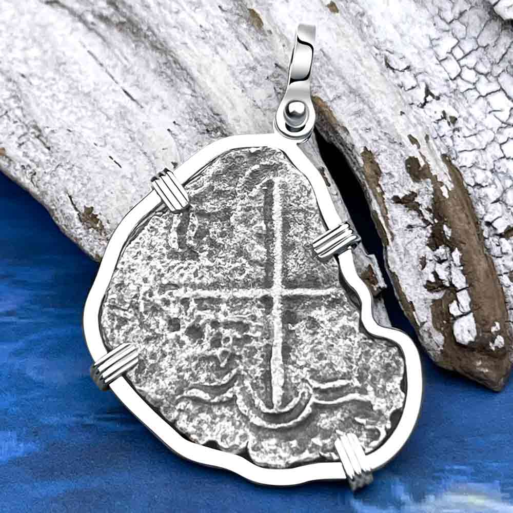 Mel Fisher's Atocha 4 Reale Shipwreck Coin Sterling Silver Pendant