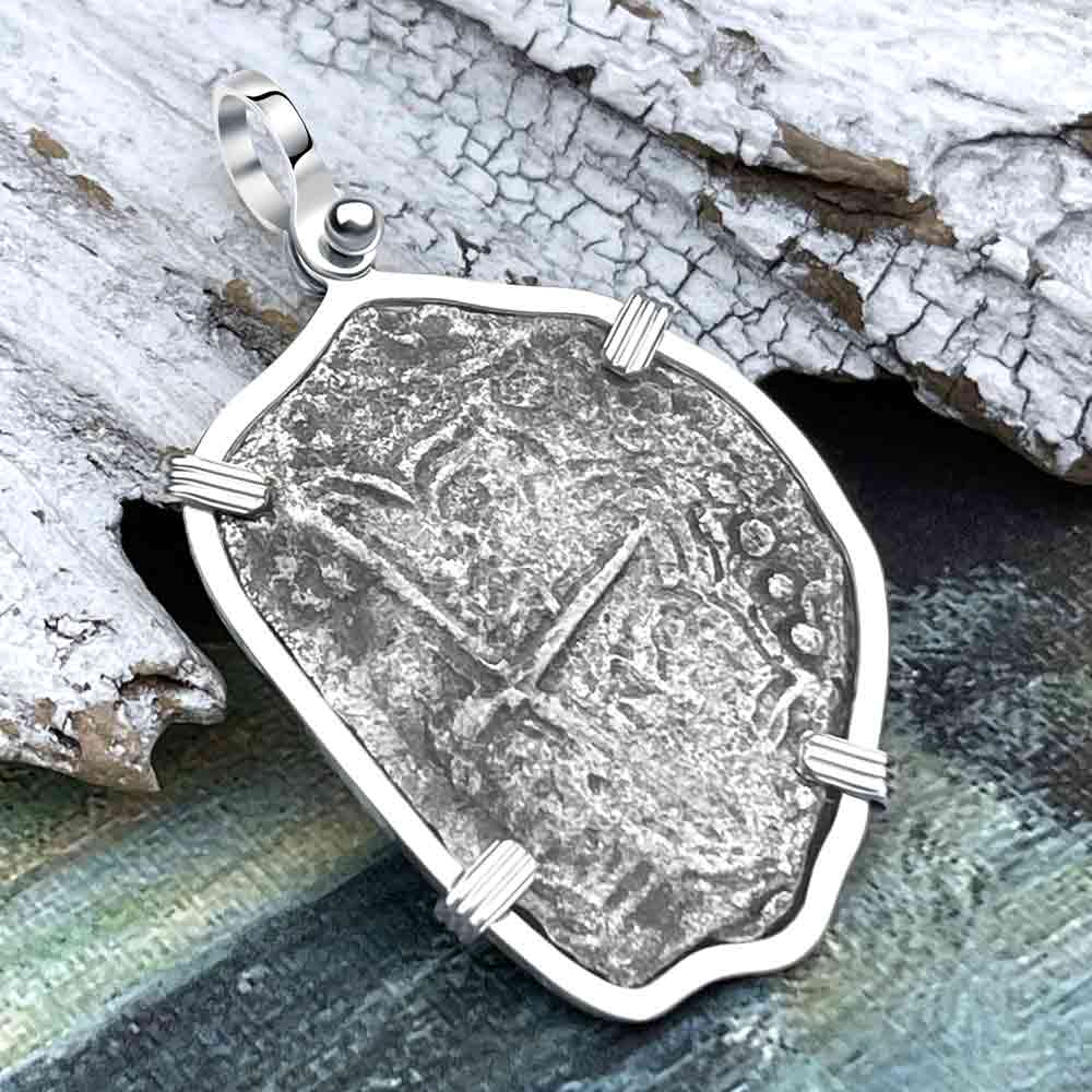 Mel Fisher&#39;s Atocha 4 Reale Shipwreck Coin Sterling Silver Pendant