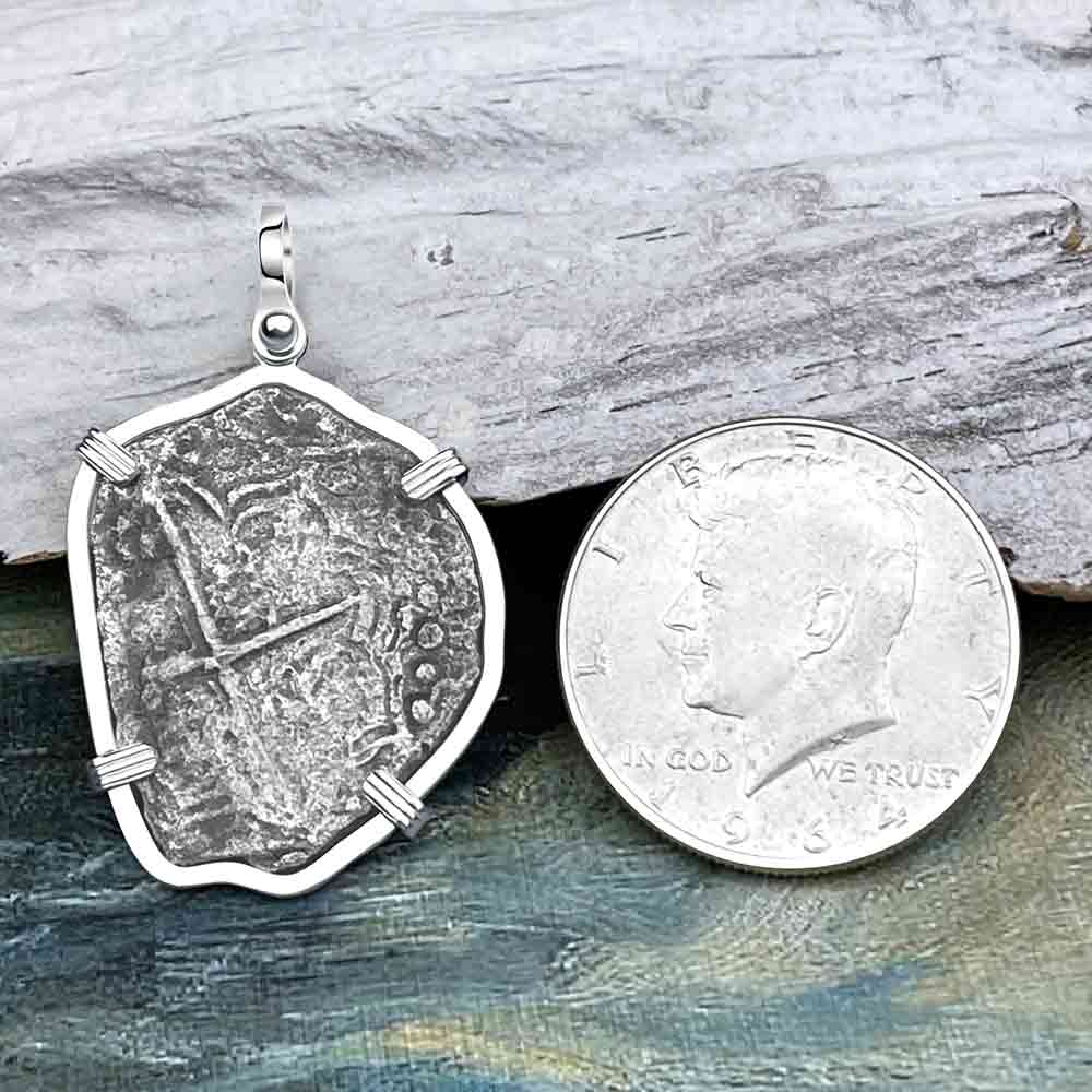 Mel Fisher&#39;s Atocha 4 Reale Shipwreck Coin Sterling Silver Pendant