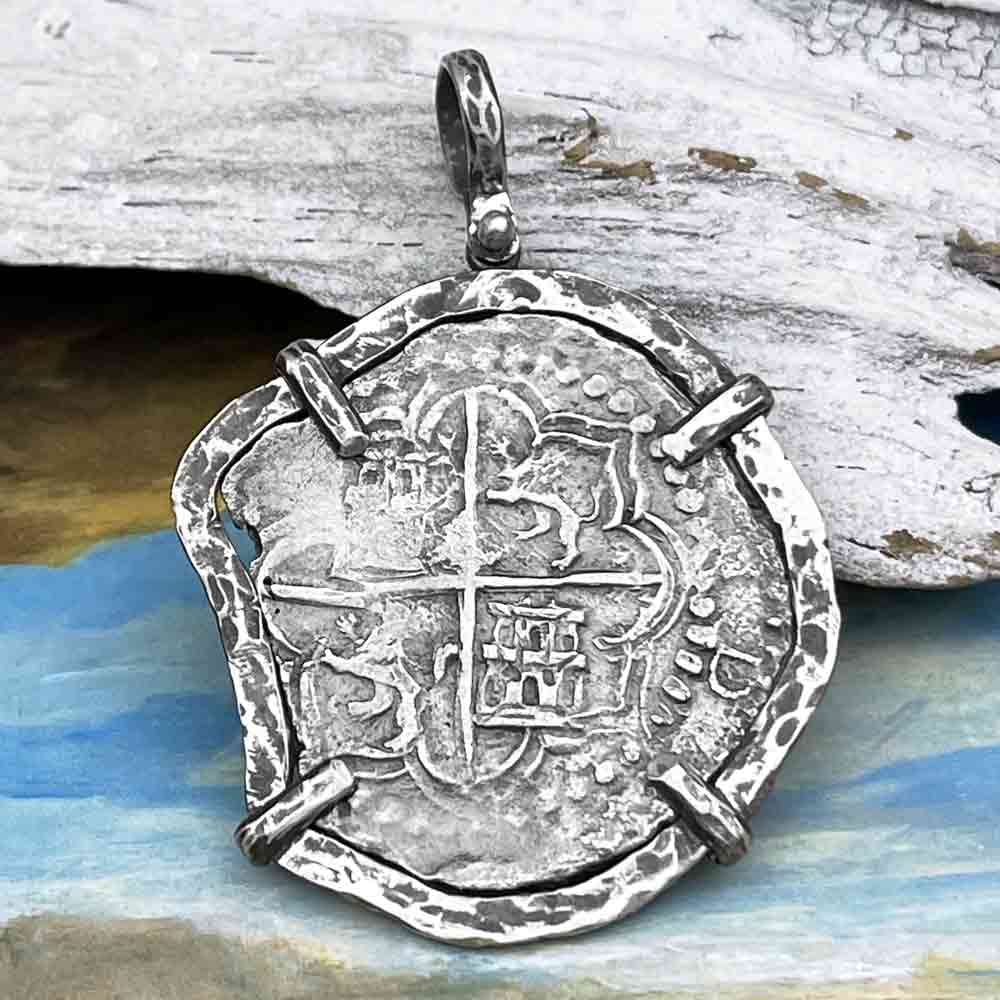 Mel Fisher's Atocha 8 Reale Shipwreck Coin TORTUGA COLLECTION Sterling Silver Pendant