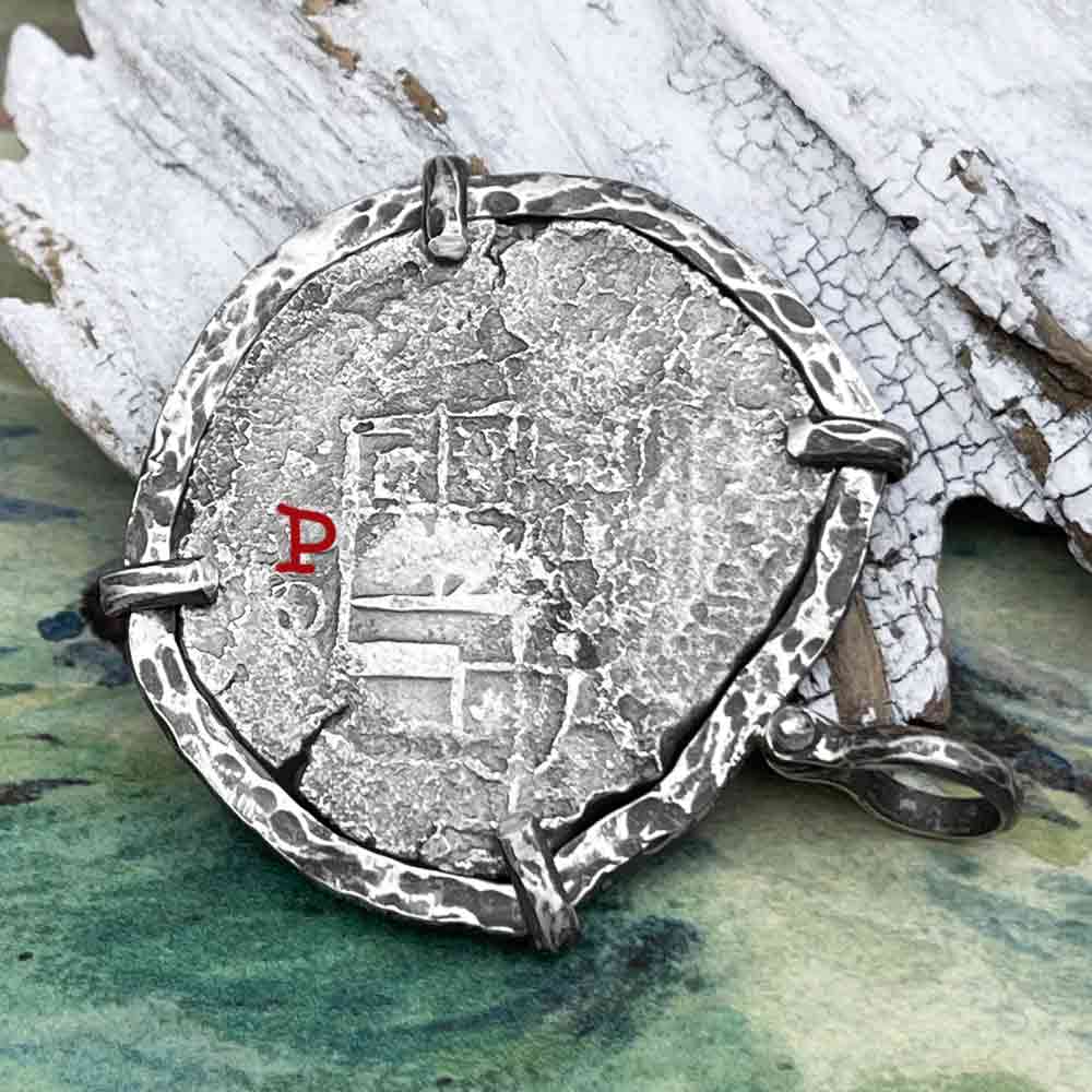 Mel Fisher&#39;s Atocha 8 Reale Shipwreck Coin TORTUGA COLLECTION Sterling Silver Pendant