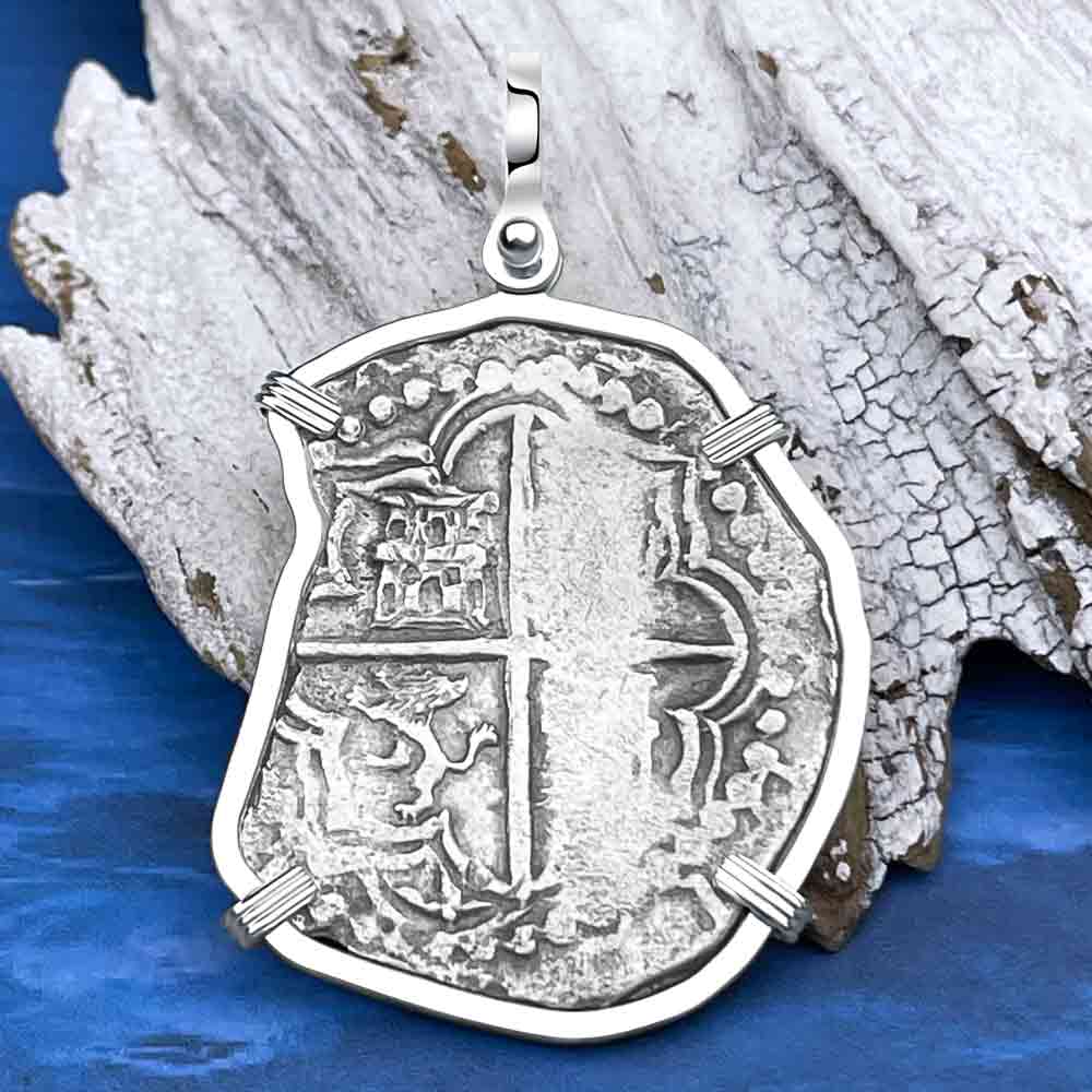 Mel Fisher&#39;s Atocha 8 Reale Shipwreck Coin Sterling Silver Pendant