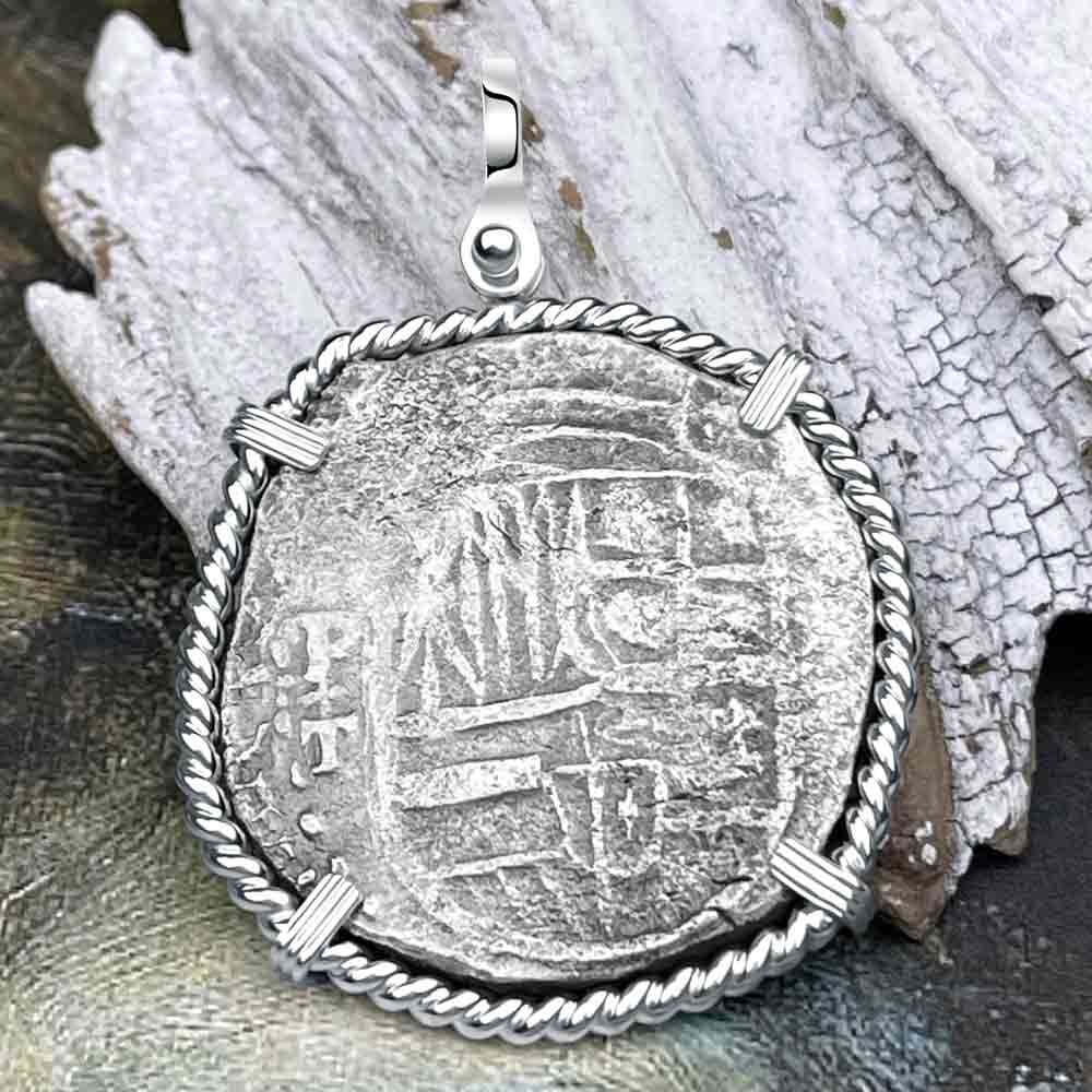 Mel Fisher's Atocha 8 Reale Shipwreck Coin Sterling Silver Pendant
