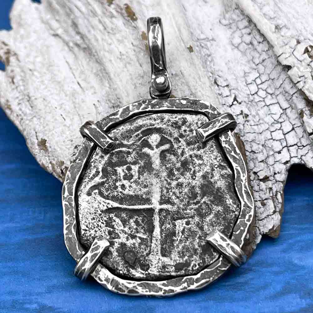 Concepcion Shipwreck Spanish 4 Reale Silver Piece of Eight Sterling Silver TORTUGA COLLECTION Pendant
