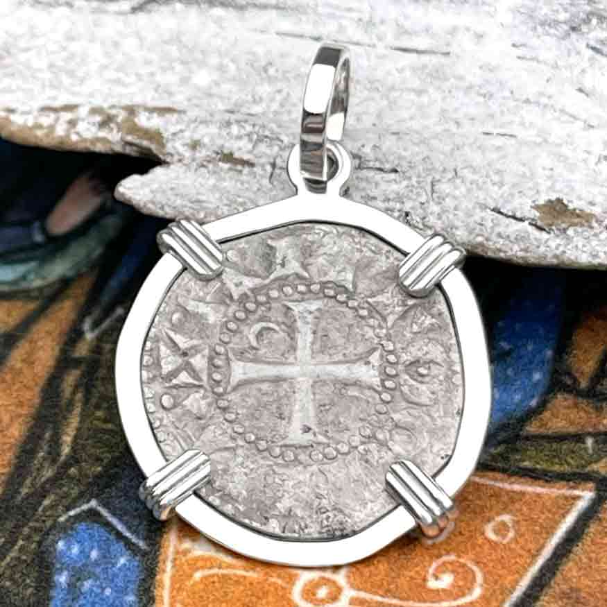 Templar Knights Era Antioch Crusader Medieval Silver Denier &quot;Helmet Head&quot; Coin of the Crusades Sterling Silver Pendant