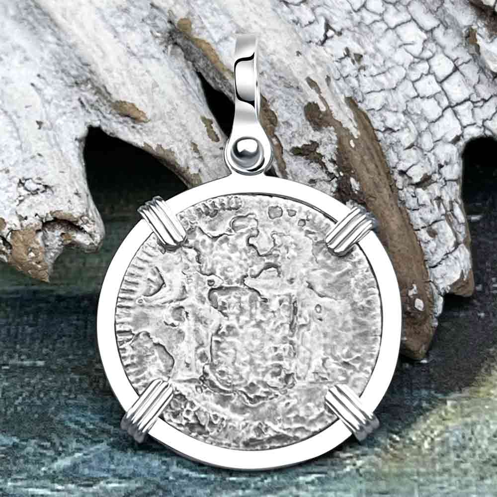 El Cazador Shipwreck 1783 1 Reale Sterling Silver Treasure Coin Pendant