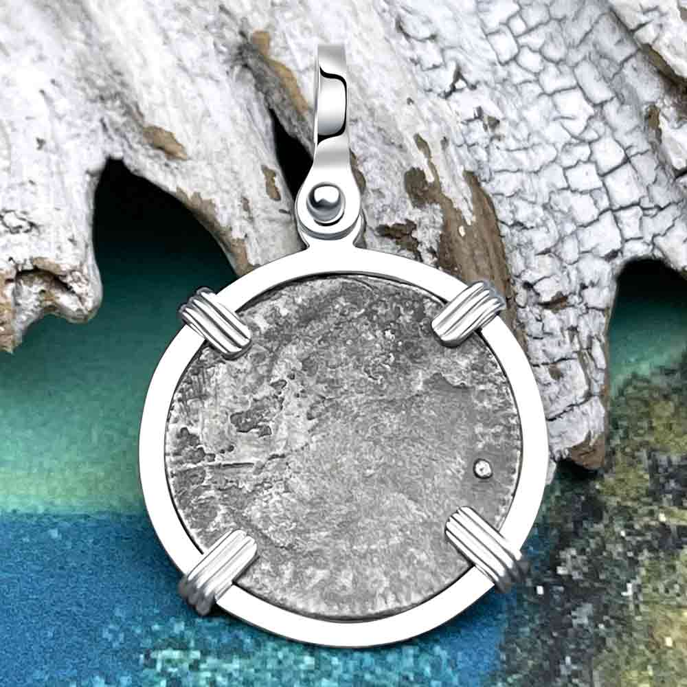 El Cazador Shipwreck 1783 1 Reale Sterling Silver Treasure Coin Pendant