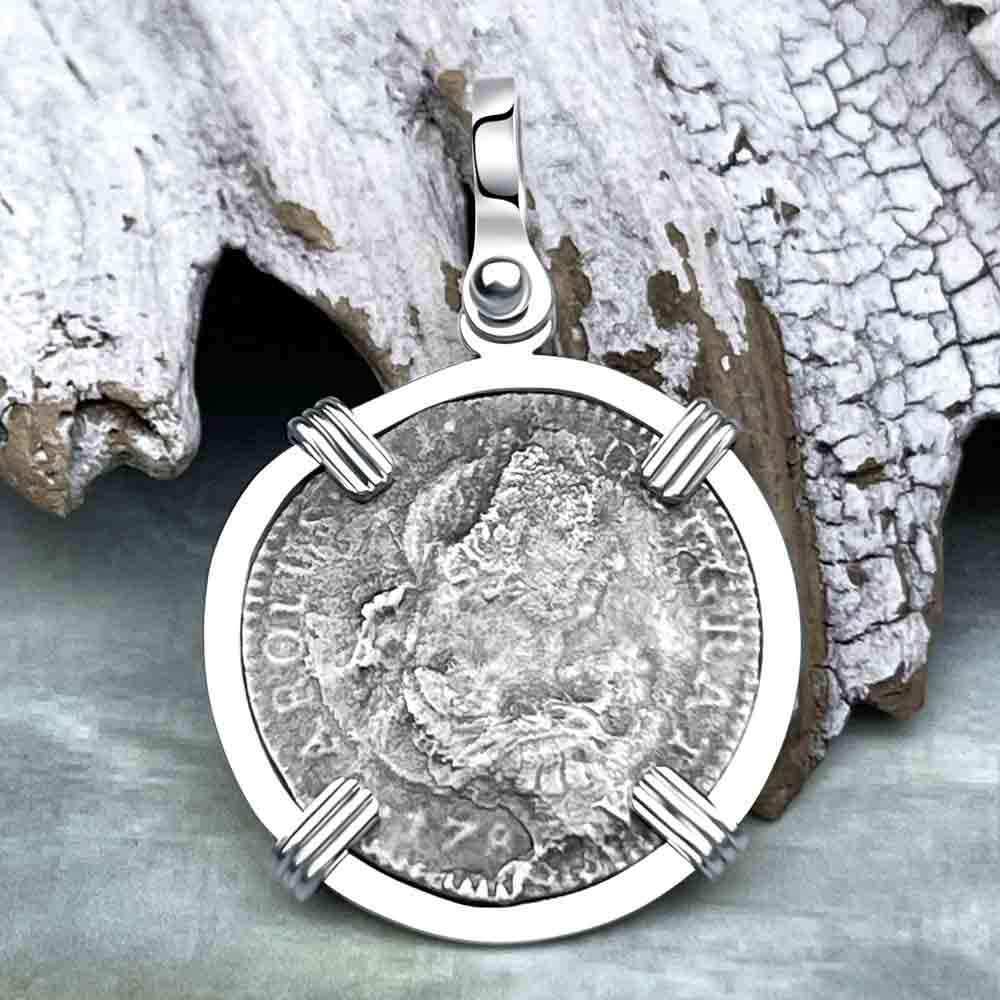 El Cazador Shipwreck 1783 1 Reale Sterling Silver Treasure Coin Pendant