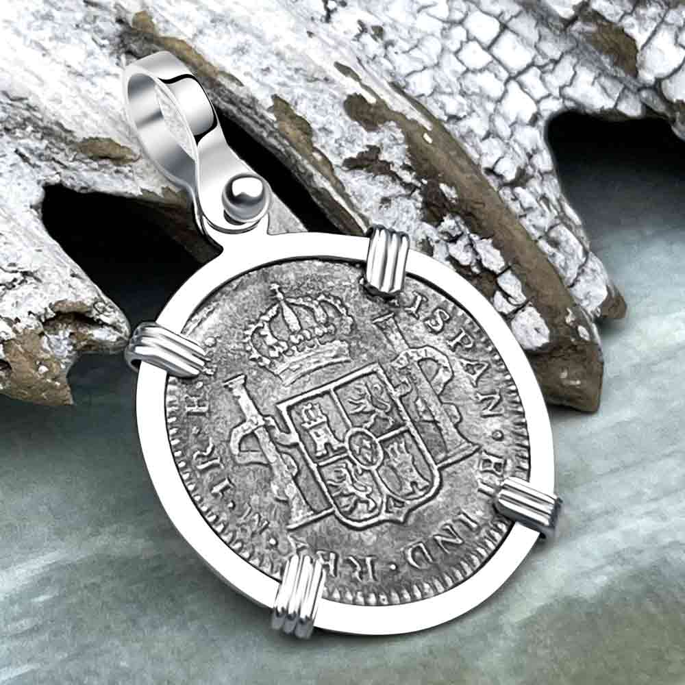 El Cazador Shipwreck 1783 1 Reale Sterling Silver Treasure Coin Pendant