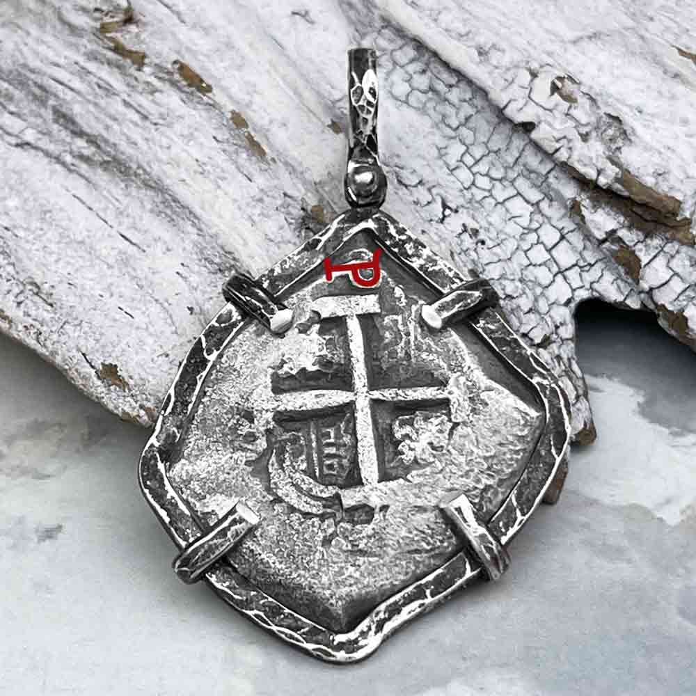 Pirate Era 1752 Spanish 8 Reale &quot;Piece of Eight&quot; Sterling Silver TORTUGA COLLECTION Pendant