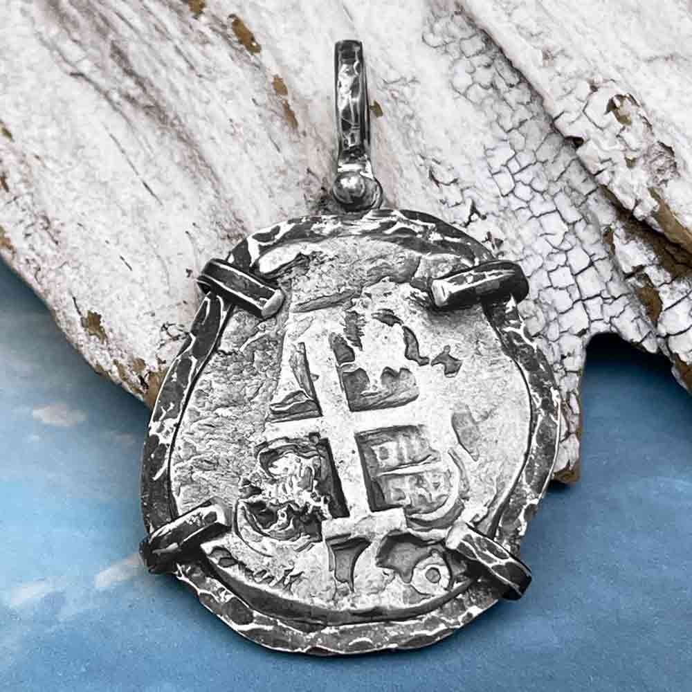 Pirate Era 1760 Spanish 8 Reale &quot;Piece of Eight&quot; Sterling Silver TORTUGA COLLECTION Pendant