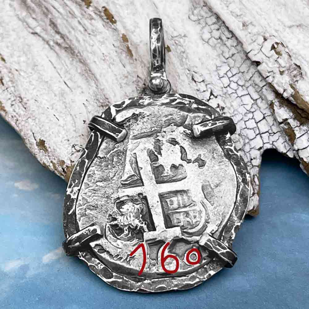 Pirate Era 1760 Spanish 8 Reale &quot;Piece of Eight&quot; Sterling Silver TORTUGA COLLECTION Pendant