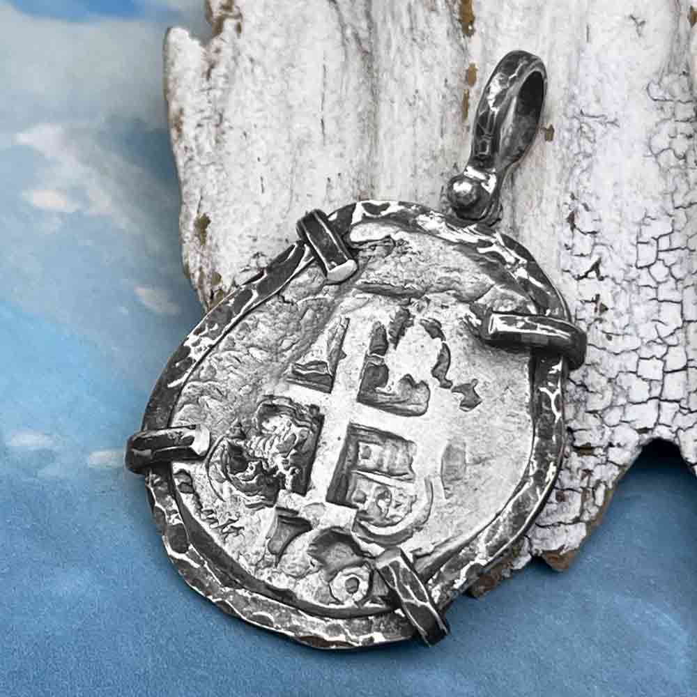 Pirate Era 1760 Spanish 8 Reale &quot;Piece of Eight&quot; Sterling Silver TORTUGA COLLECTION Pendant