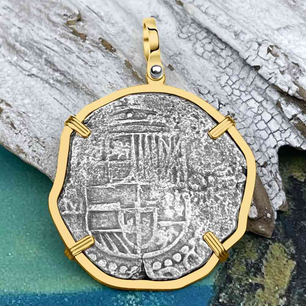 Mel Fisher&#39;s Atocha 8 Reale Shipwreck Coin 14K Gold Pendant | Artifact #8962