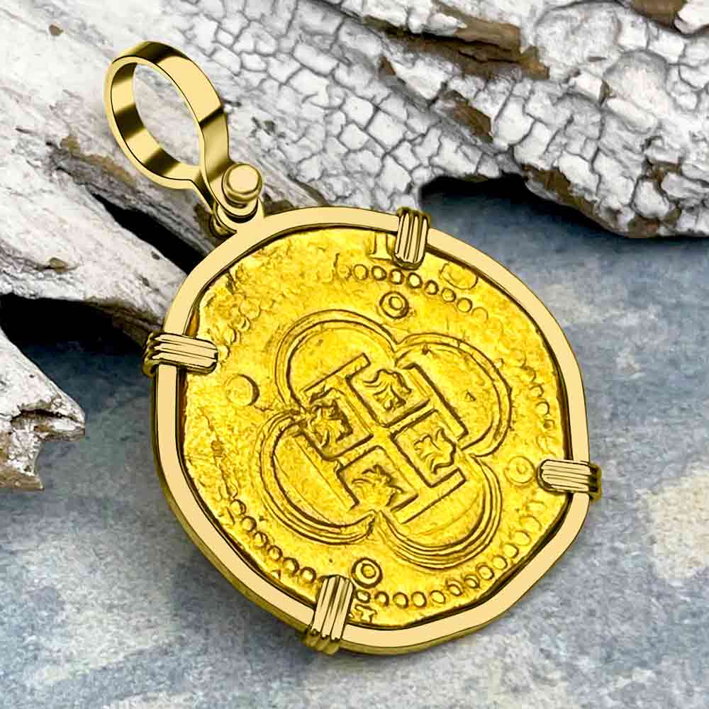 Genuine 1735 Spanish Treasure Coin Necklace