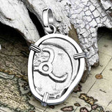 ycian Dynasts Triskeles Silver 1/3 Stater Circa 380 BC Coin Sterling Silver Pendant